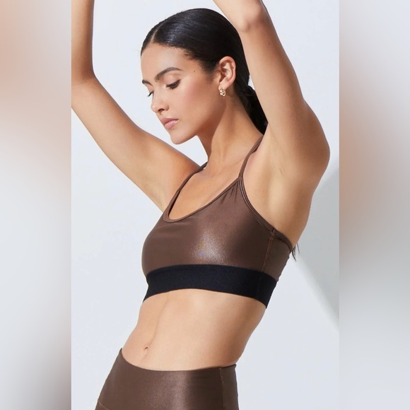 NOLI YOGA Studio Bra in Liquid Cafe - Picture 2 of 6